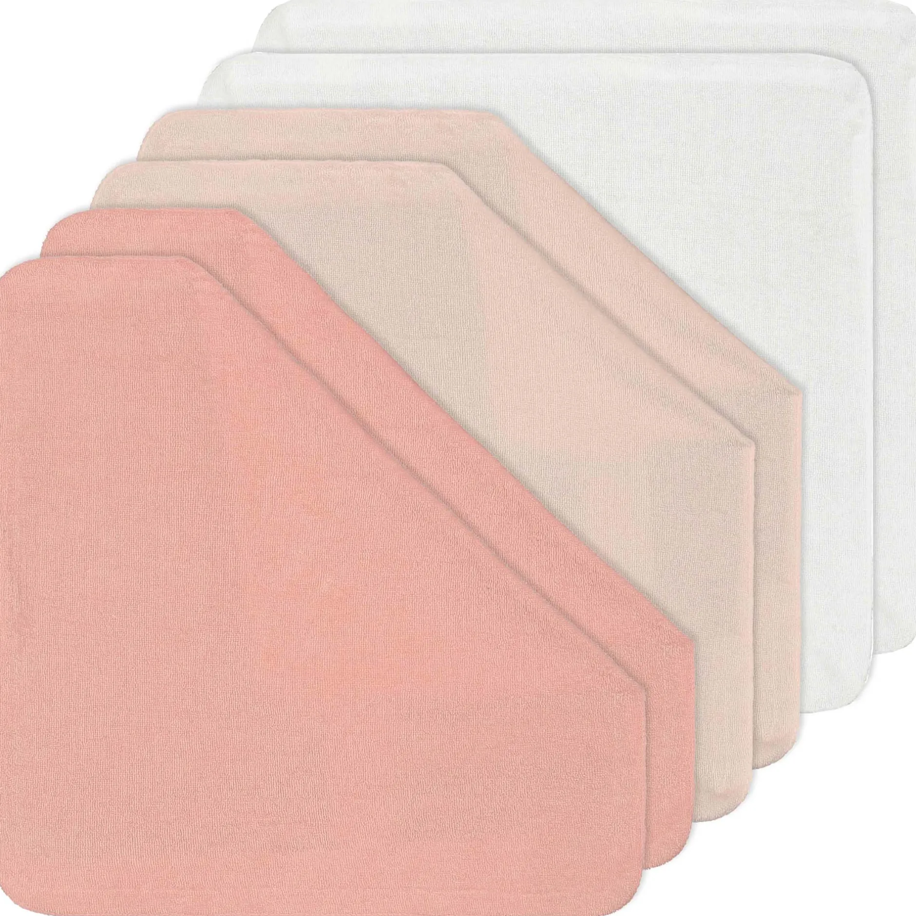 Monddoekjes|Monddoekjes*Prénatal monddoekjes badstof 6 stuks roze
