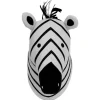 Wanddecoratie*Prénatal muurkop zebra wit