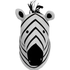 Wanddecoratie*Prénatal muurkop zebra wit