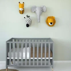 Wanddecoratie*Prénatal muurkop zebra wit