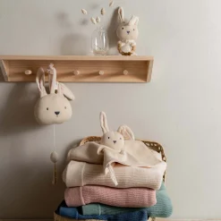 Muziekmobielen & Muziekdoosjes*Prénatal muziekdoosje Little Knits Ecru Melange