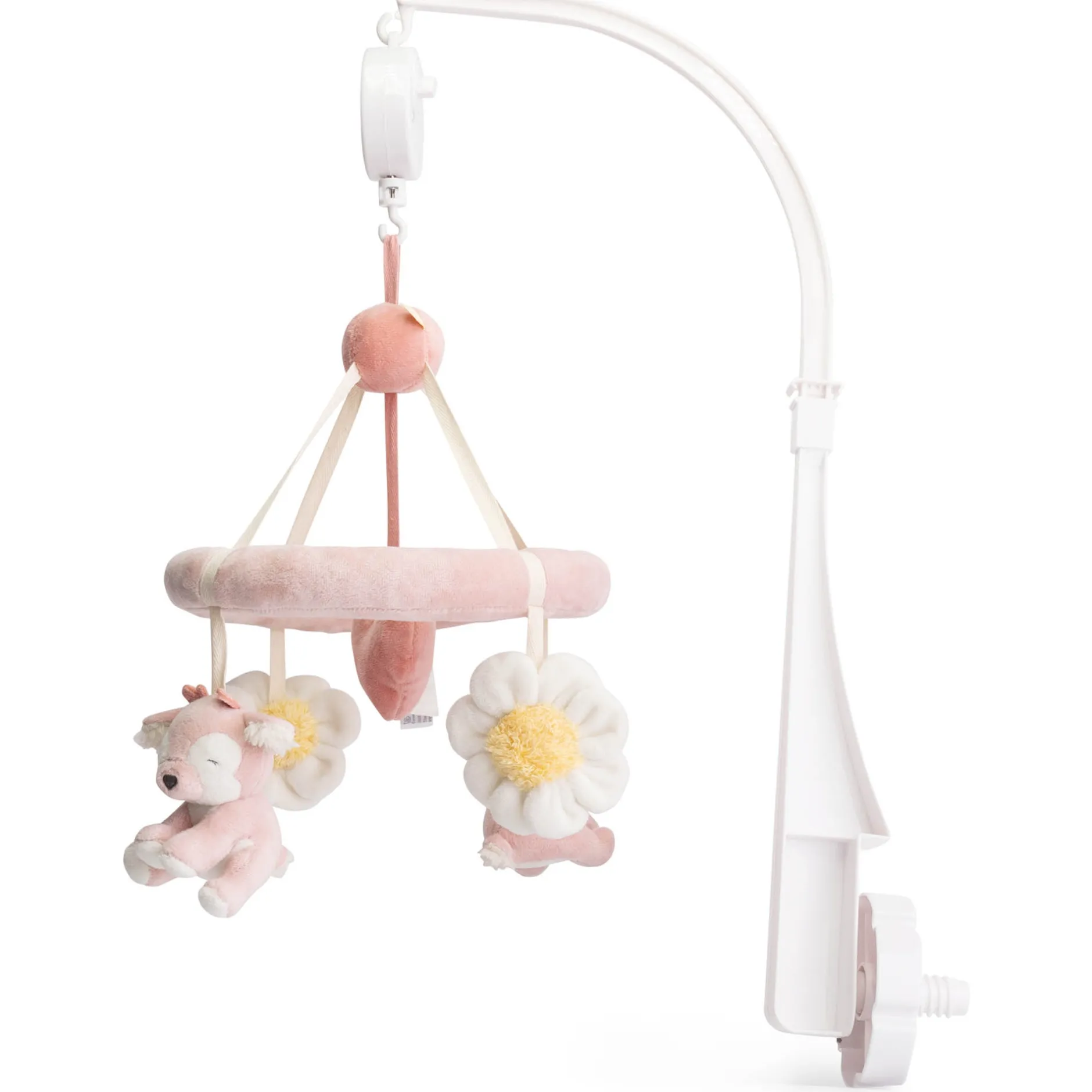 Muziekmobielen & Muziekdoosjes*Prénatal muziekmobiel hert Powder Pink