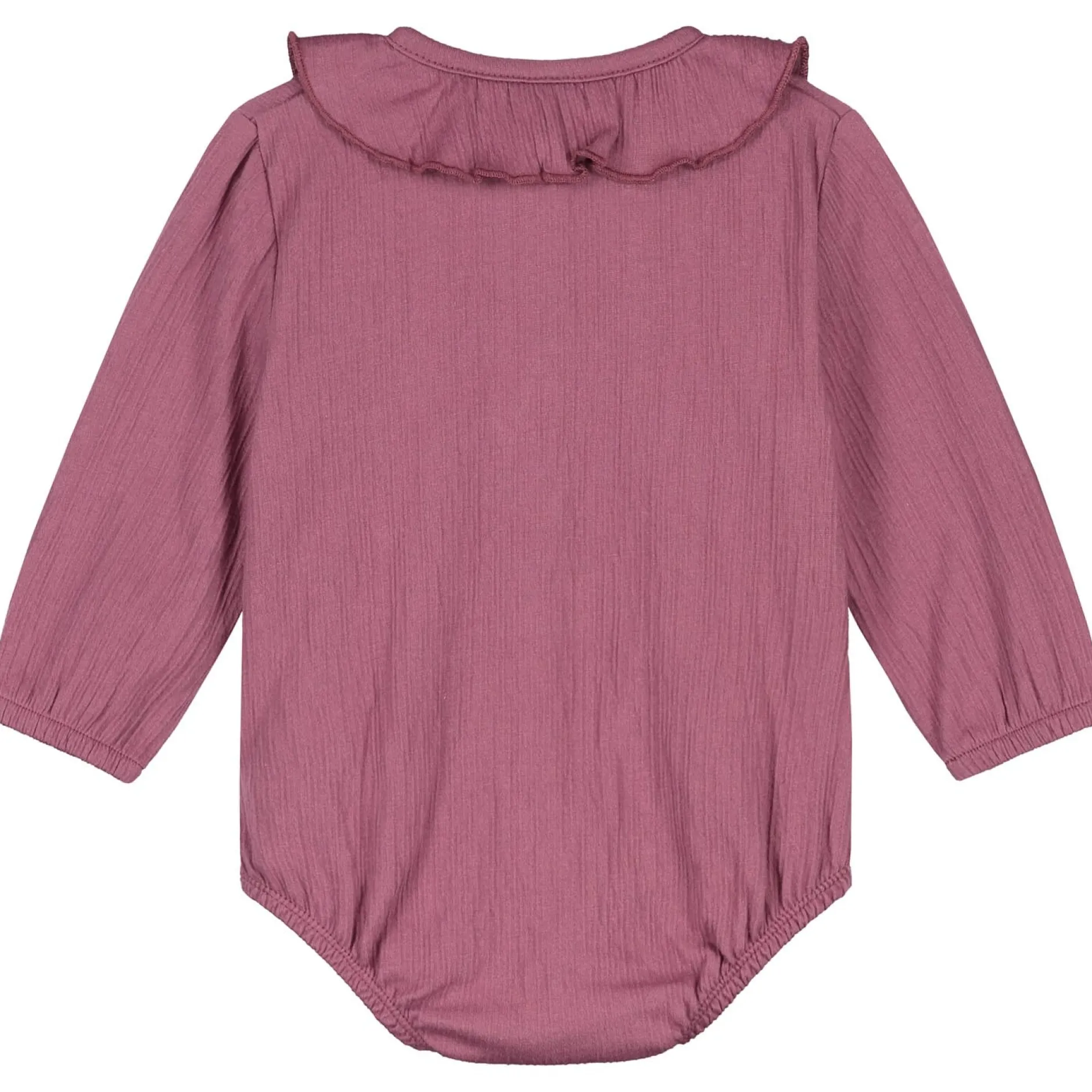 Rompers|Overslagrompers*Prénatal newborn body lange mouwen effen paars Dark Grapepurple