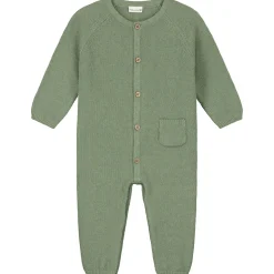 Boxpakjes & Jumpsuits|Boxpakjes*Prénatal newborn boxpakje lange mouwen effen groen Green Shade