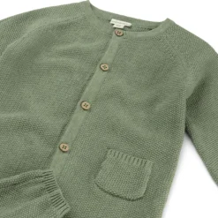 Boxpakjes & Jumpsuits|Boxpakjes*Prénatal newborn boxpakje lange mouwen effen groen Green Shade