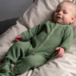 Boxpakjes & Jumpsuits|Boxpakjes*Prénatal newborn boxpakje lange mouwen effen groen Green Shade