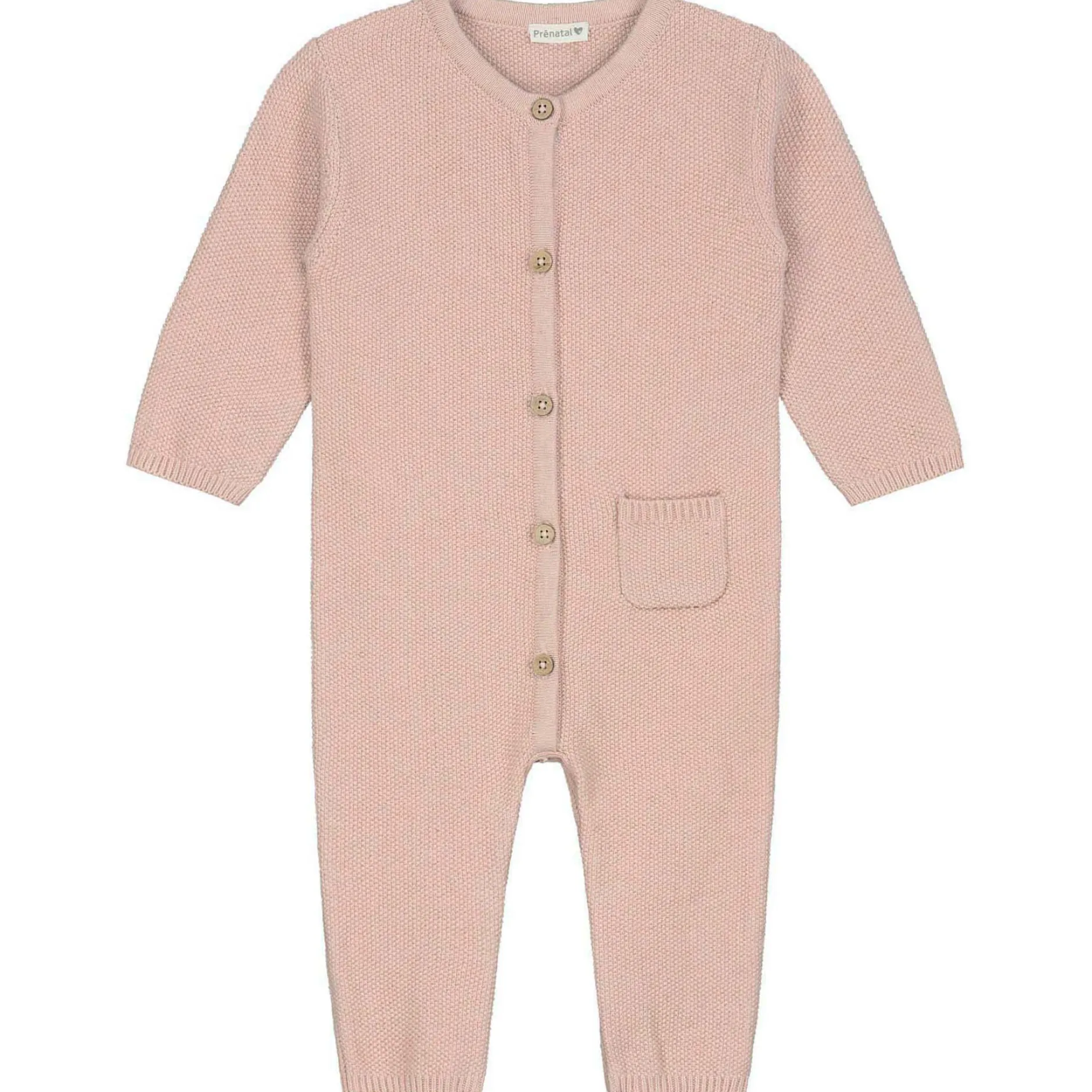 Boxpakjes & Jumpsuits|Boxpakjes*Prénatal newborn boxpakje lange mouwen effen roze Pink Shade