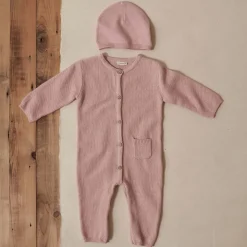 Boxpakjes & Jumpsuits|Boxpakjes*Prénatal newborn boxpakje lange mouwen effen roze Pink Shade