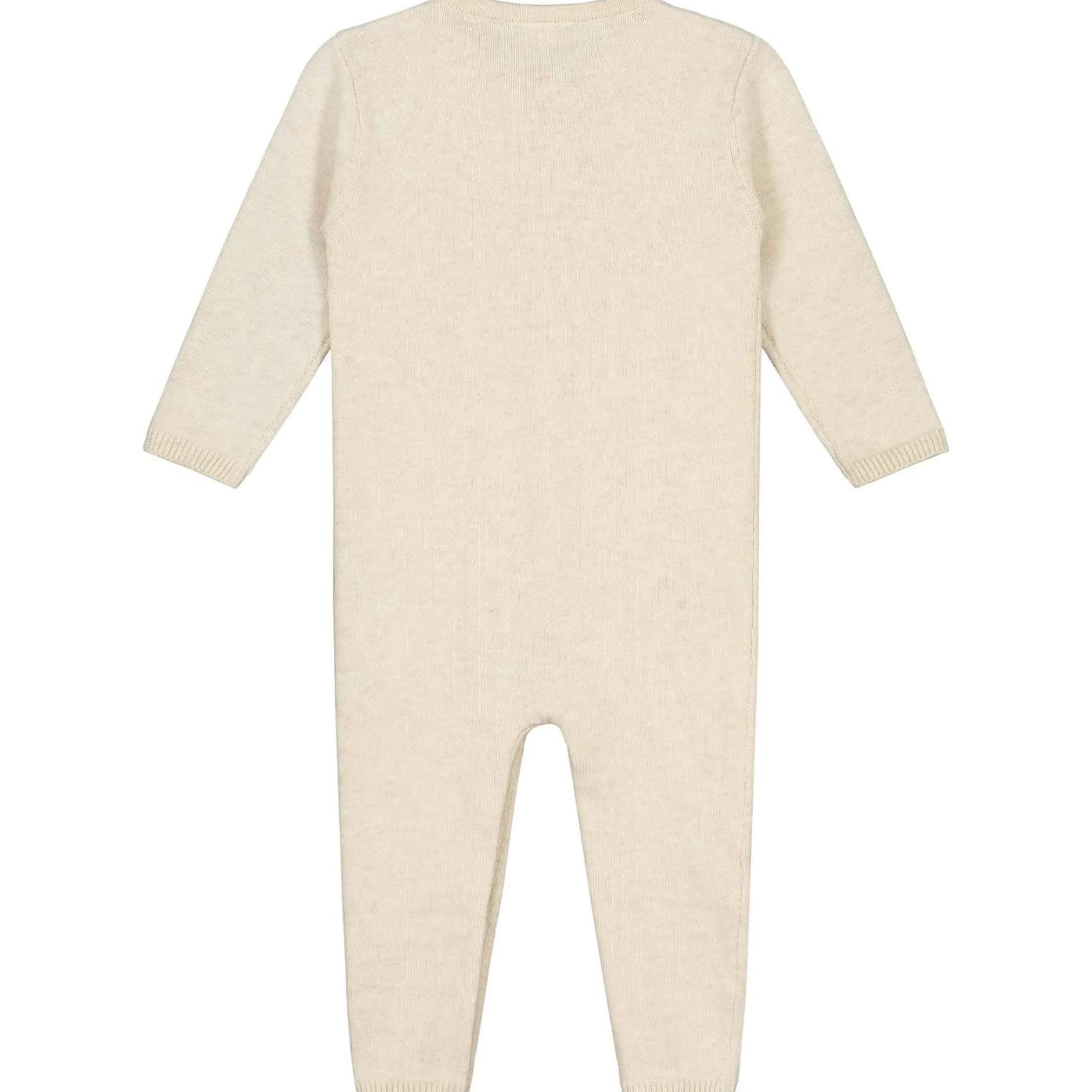 Boxpakjes|Boxpakjes & Jumpsuits*Prénatal newborn boxpakje Pure lange mouwen effen beige Dark Ecru Melange