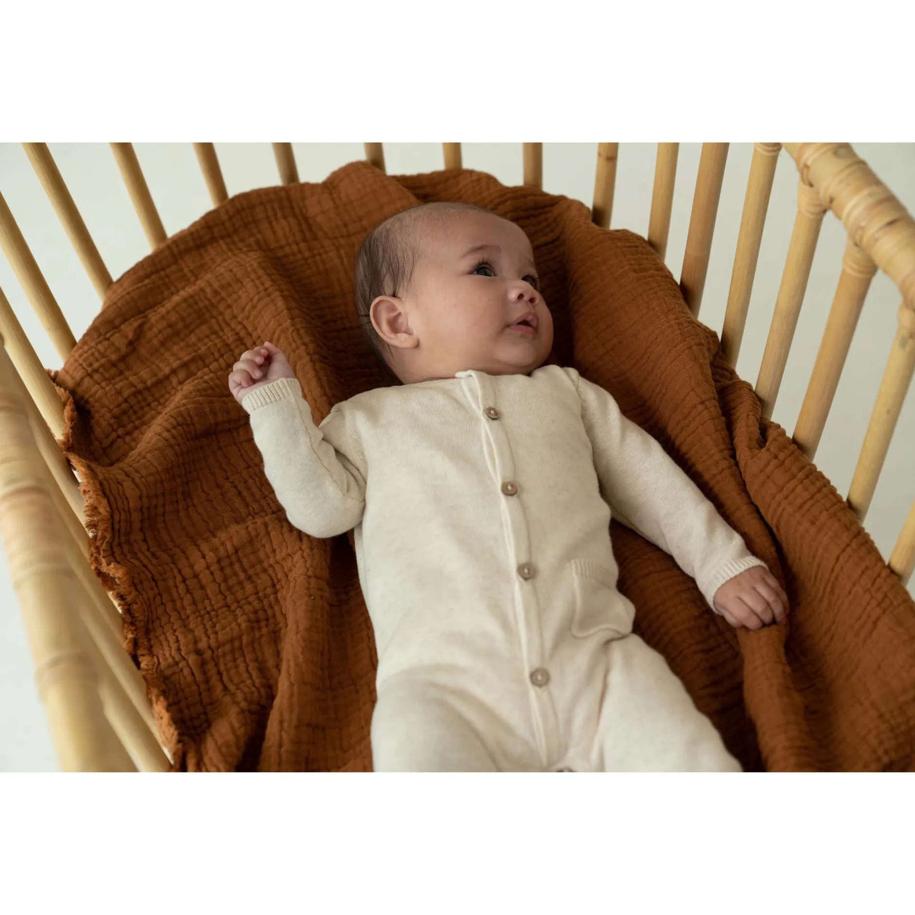 Boxpakjes|Boxpakjes & Jumpsuits*Prénatal newborn boxpakje Pure lange mouwen effen beige Dark Ecru Melange