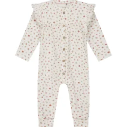 Boxpakjes & Jumpsuits|Boxpakjes*Prénatal newborn boxpakje lange mouwen bloemen roze Powder Pink