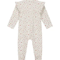 Boxpakjes & Jumpsuits|Boxpakjes*Prénatal newborn boxpakje lange mouwen bloemen roze Powder Pink
