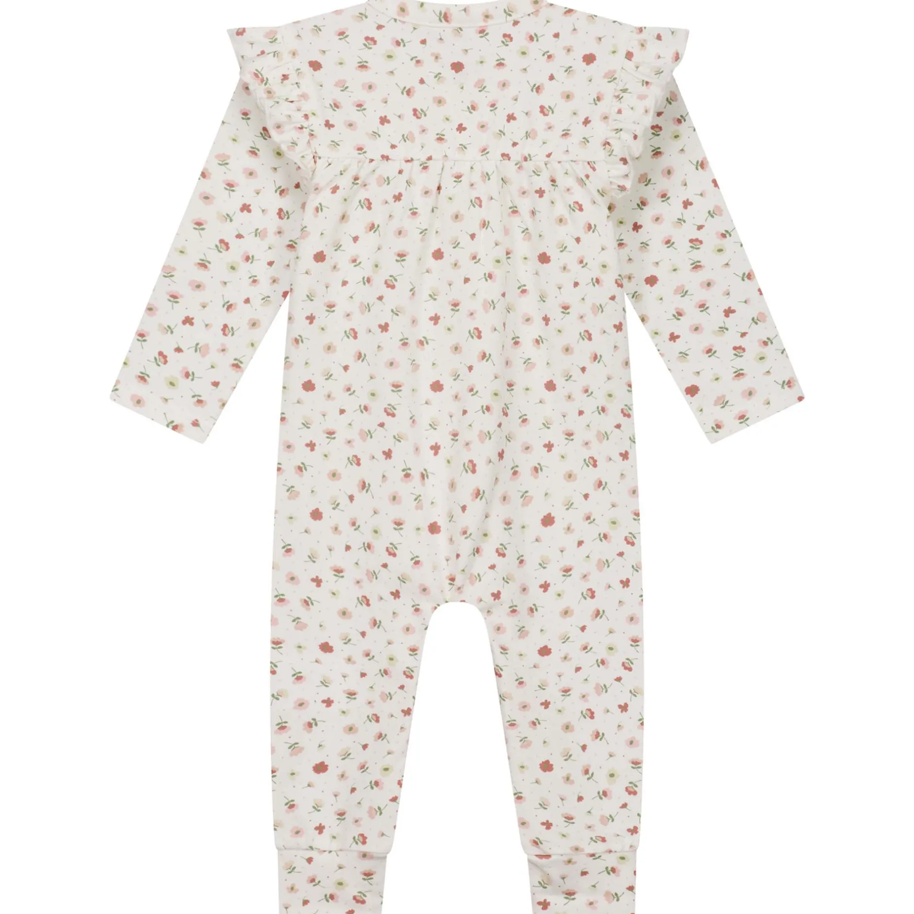 Boxpakjes & Jumpsuits|Boxpakjes*Prénatal newborn boxpakje lange mouwen bloemen roze Powder Pink