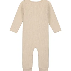 Boxpakjes|Boxpakjes & Jumpsuits*Prénatal newborn boxpakje rib lange mouwen effen beige Beigebrown