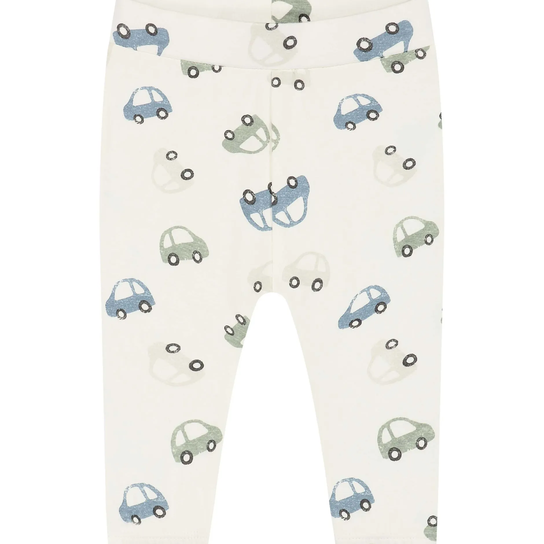 Broeken & Tuinbroeken|Broeken & Leggings*Prénatal newborn broek all over print wit Ivory White