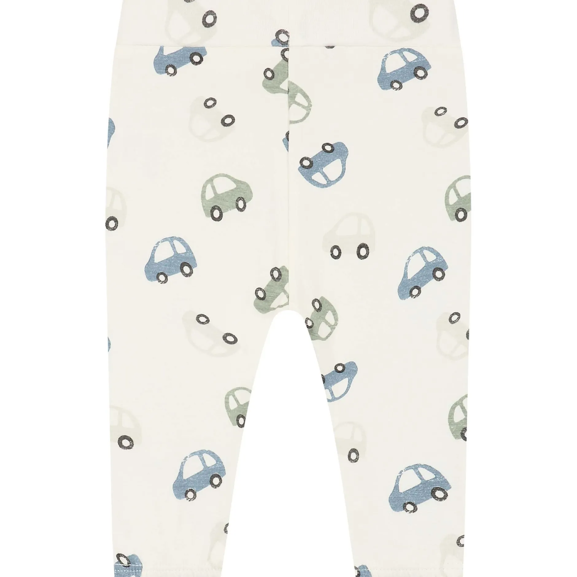 Broeken & Tuinbroeken|Broeken & Leggings*Prénatal newborn broek all over print wit Ivory White