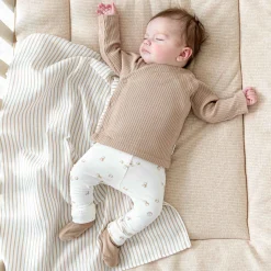 Broeken & Tuinbroeken|Broeken & Leggings*Prénatal newborn broek  all over print beige Dark Off-White
