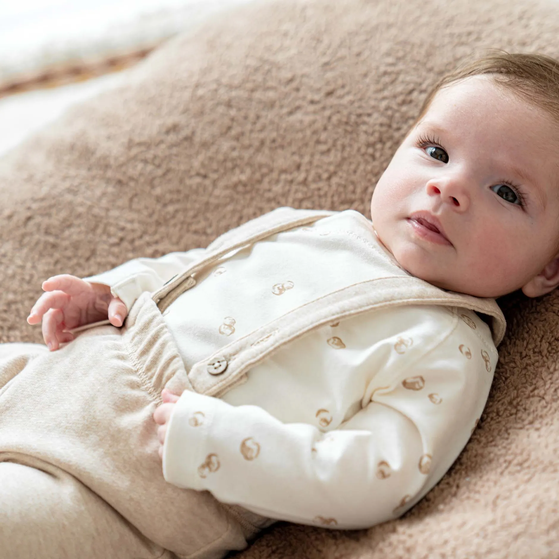 Broeken & Tuinbroeken|Broeken & Leggings*Prénatal newborn broek beige Beigebrown