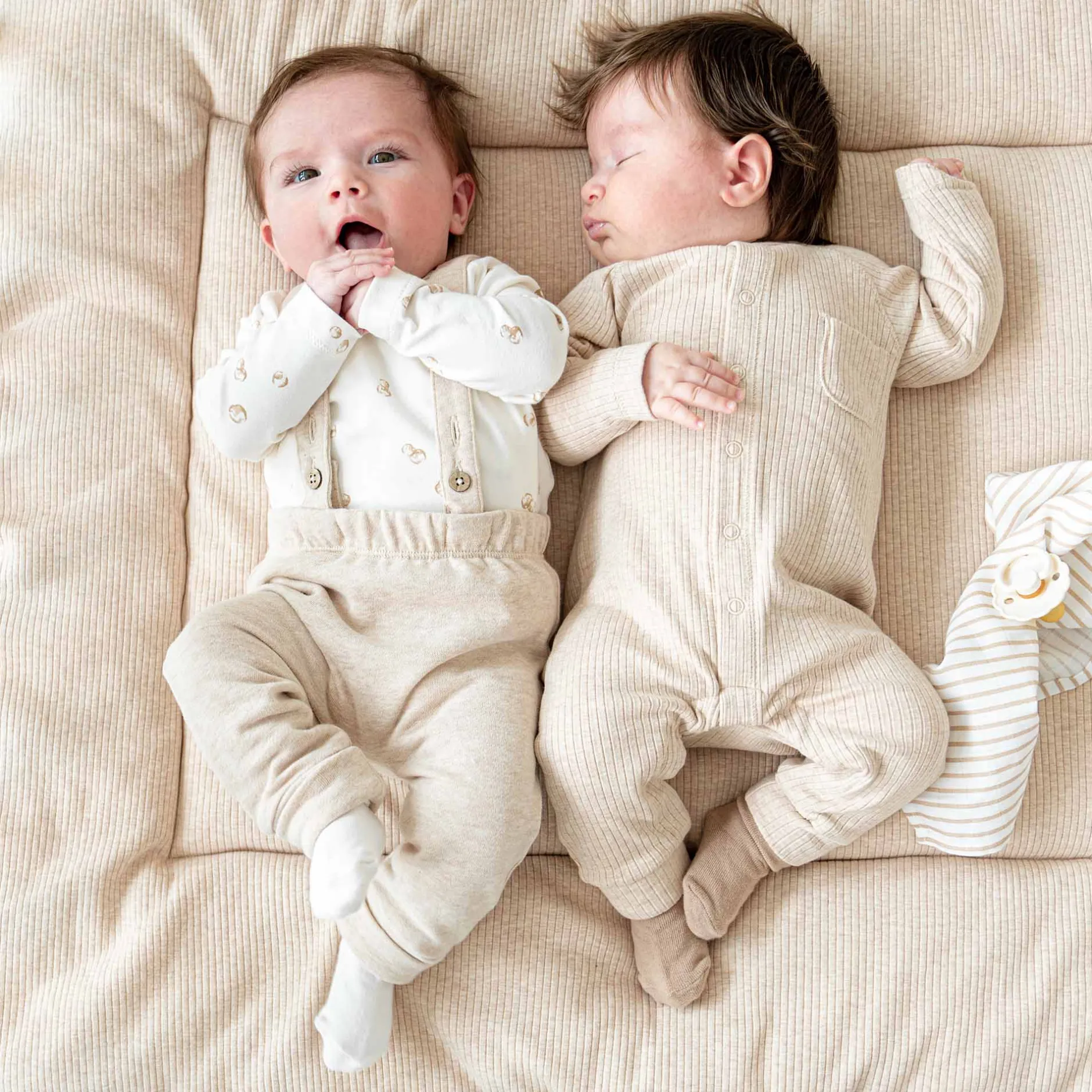 Broeken & Tuinbroeken|Broeken & Leggings*Prénatal newborn broek beige Beigebrown