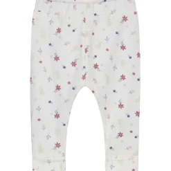 Broeken & Leggings|Broeken*Prénatal newborn broek  bloemen wit Ivory White