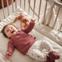 Broeken & Leggings|Broeken*Prénatal newborn broek  bloemen wit Ivory White