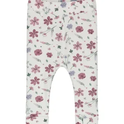 Broeken & Leggings|Broeken*Prénatal newborn broek  bloemen roze Ivory White