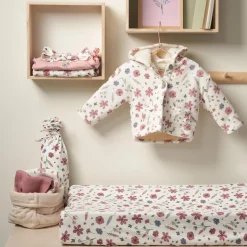 Broeken & Leggings|Broeken*Prénatal newborn broek bloemen roze Ivory White