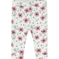 Broeken & Leggings|Broeken*Prénatal newborn broek  bloemen wit Ivory White
