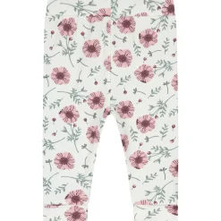 Broeken & Leggings|Broeken*Prénatal newborn broek  bloemen wit Ivory White