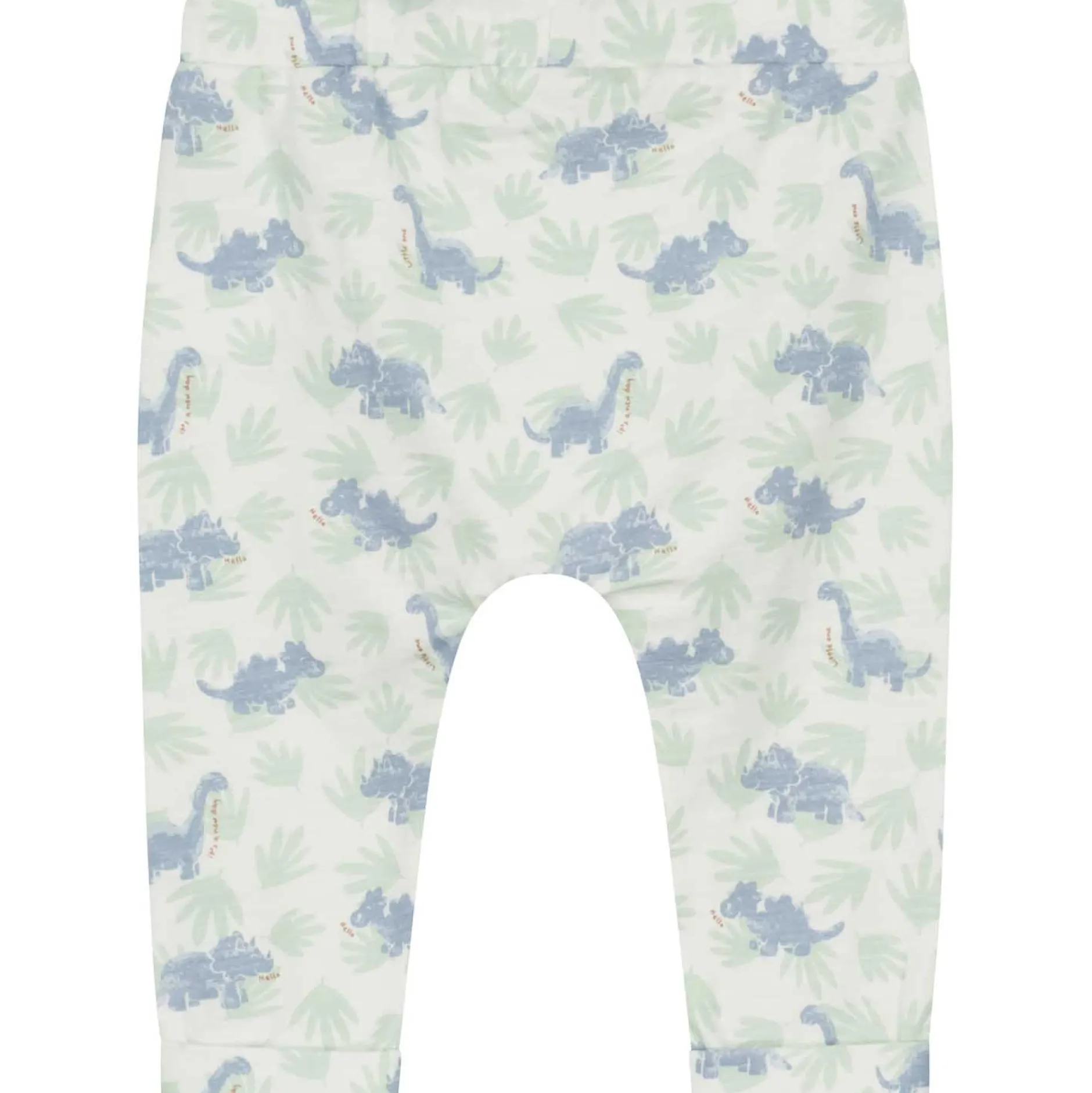 Broeken & Tuinbroeken|Broeken & Leggings*Prénatal newborn broek dierenprint groen Ivory White