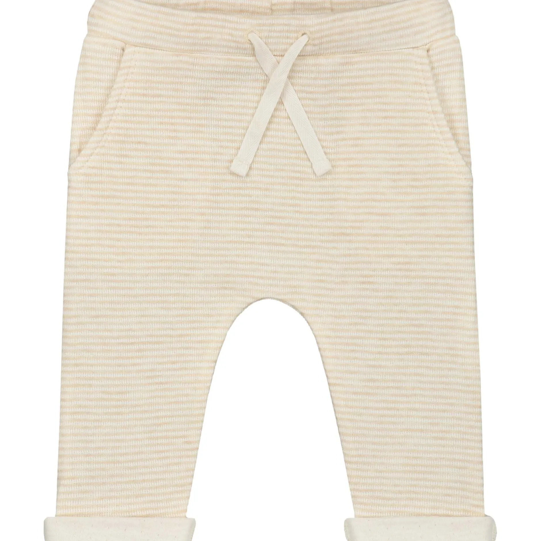 Broeken & Tuinbroeken|Broeken & Leggings*Prénatal newborn broek dubbeldoek effen beige Beigebrown