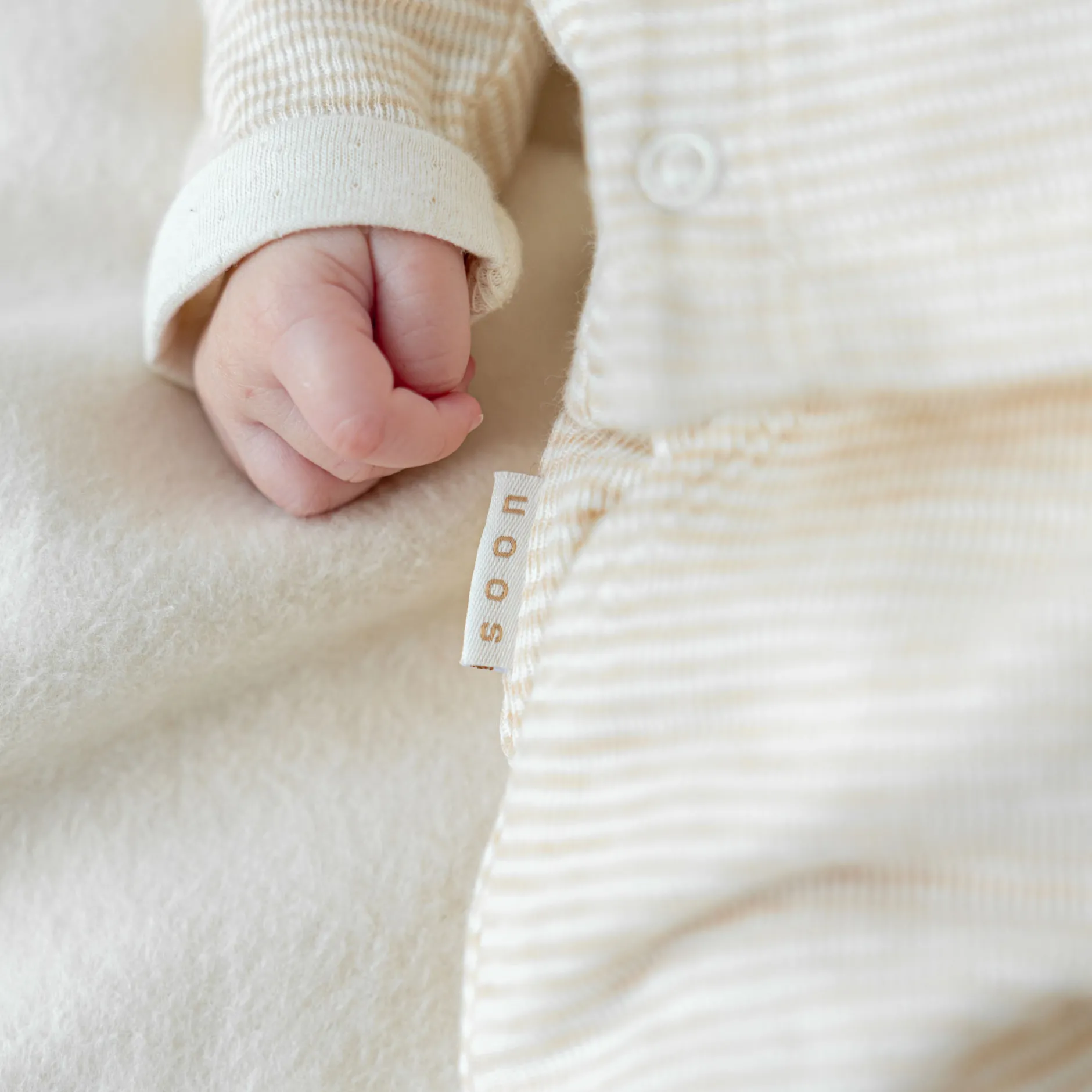 Broeken & Tuinbroeken|Broeken & Leggings*Prénatal newborn broek dubbeldoek effen beige Beigebrown