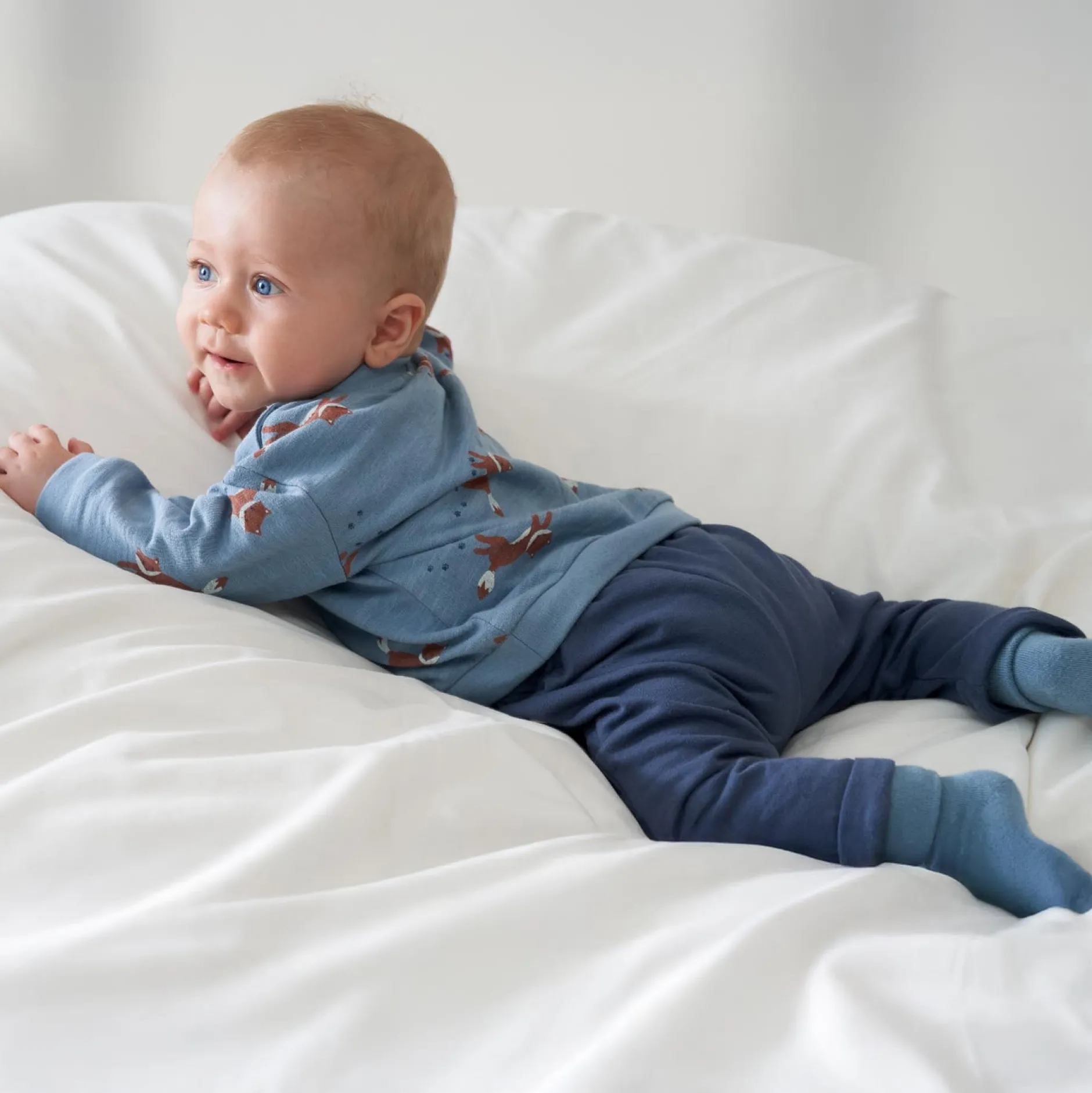 Broeken & Tuinbroeken|Broeken & Leggings*Prénatal newborn broek effen blauw Dark Kobalt