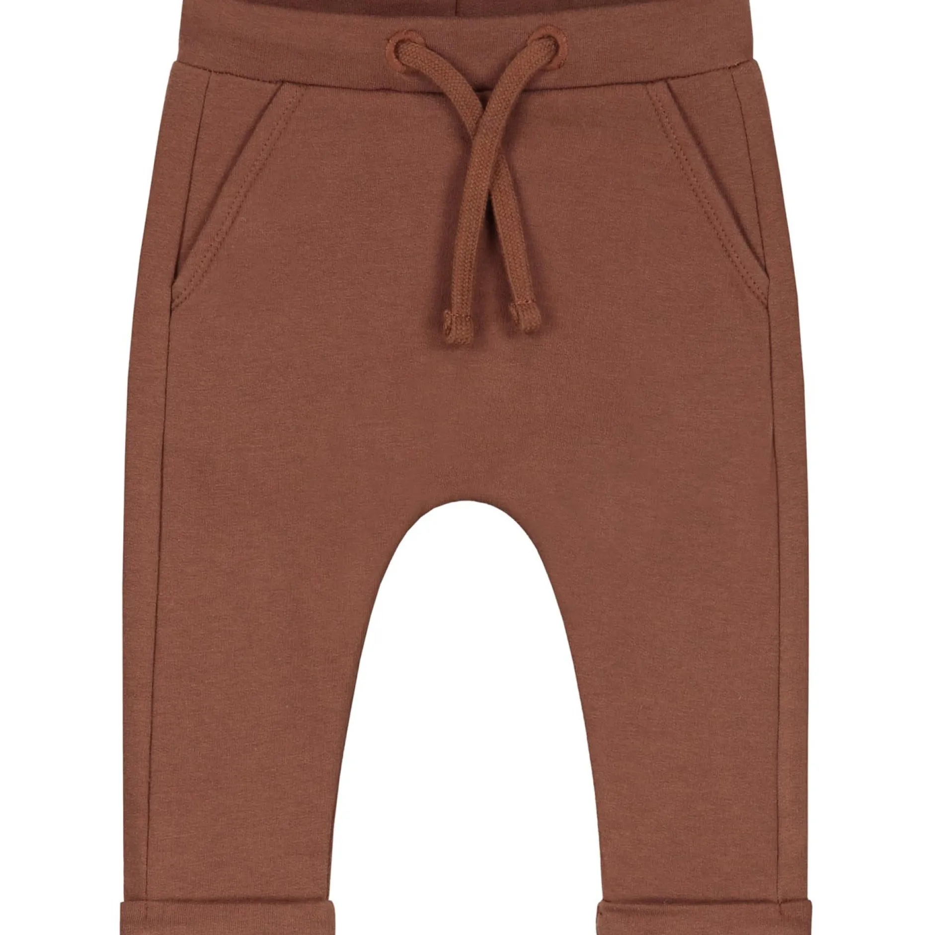 Broeken & Tuinbroeken|Broeken & Leggings*Prénatal newborn broek effen bruin Brown
