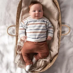 Broeken & Tuinbroeken|Broeken & Leggings*Prénatal newborn broek effen bruin Brown
