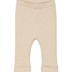 Broeken & Tuinbroeken|Broeken & Leggings*Prénatal newborn broek rib effen beige Beigebrown
