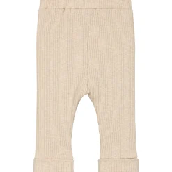 Broeken & Tuinbroeken|Broeken & Leggings*Prénatal newborn broek rib  effen beige Beigebrown
