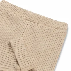Broeken & Tuinbroeken|Broeken & Leggings*Prénatal newborn broek rib effen beige Beigebrown