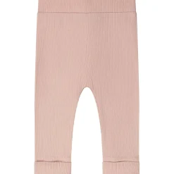 Broeken & Leggings|Broeken*Prénatal newborn broek rib  effen roze Powder Pink
