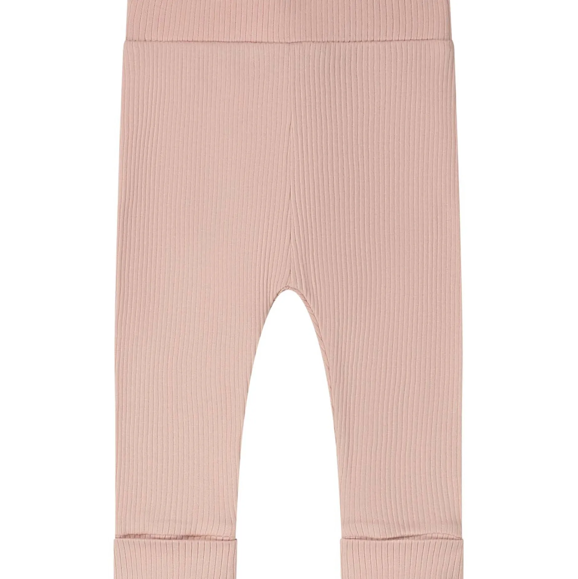 Broeken & Leggings|Broeken*Prénatal newborn broek rib effen roze Powder Pink