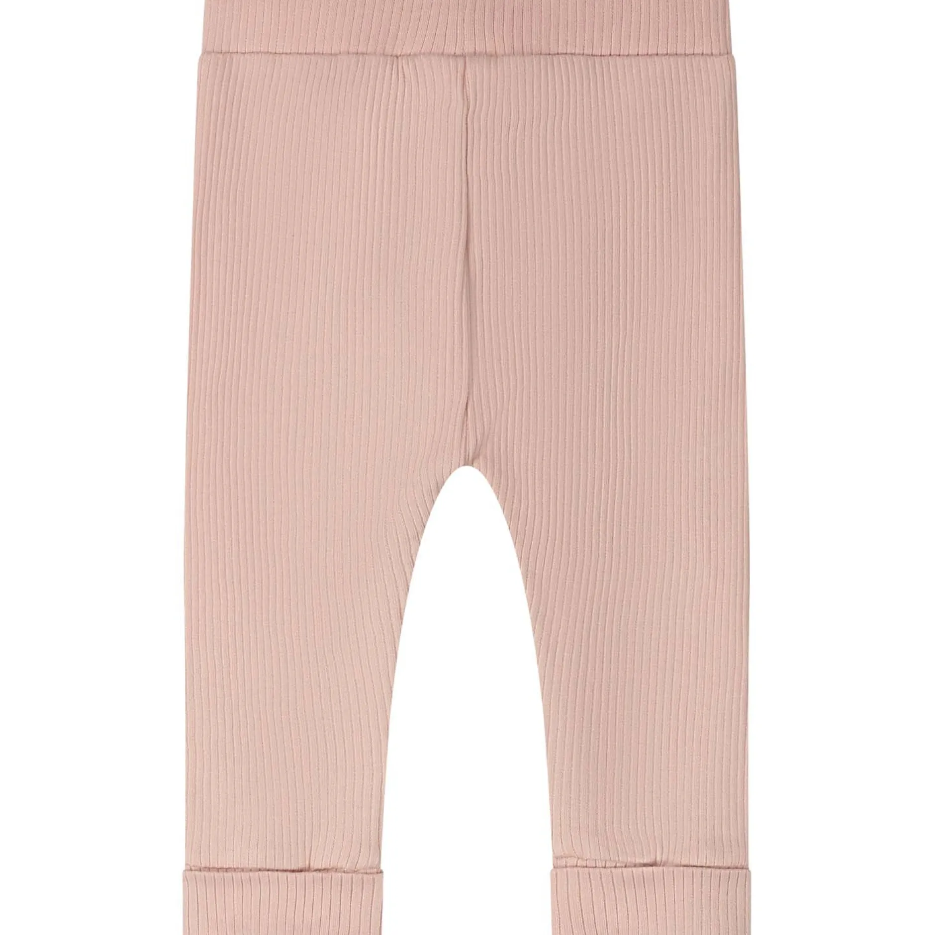 Broeken & Leggings|Broeken*Prénatal newborn broek rib effen roze Powder Pink
