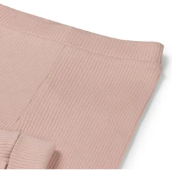 Broeken & Leggings|Broeken*Prénatal newborn broek rib effen roze Powder Pink