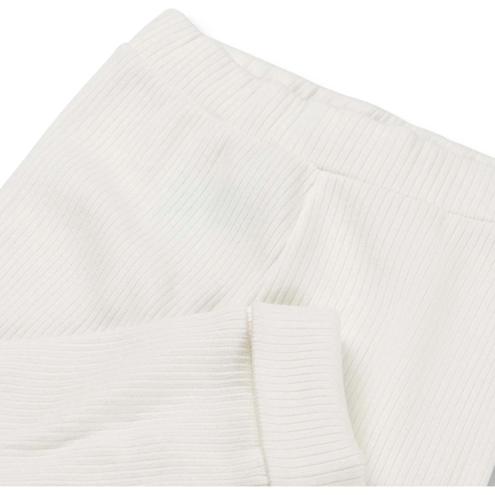 Broeken & Tuinbroeken|Broeken & Leggings*Prénatal newborn broek rib wit Ivory White