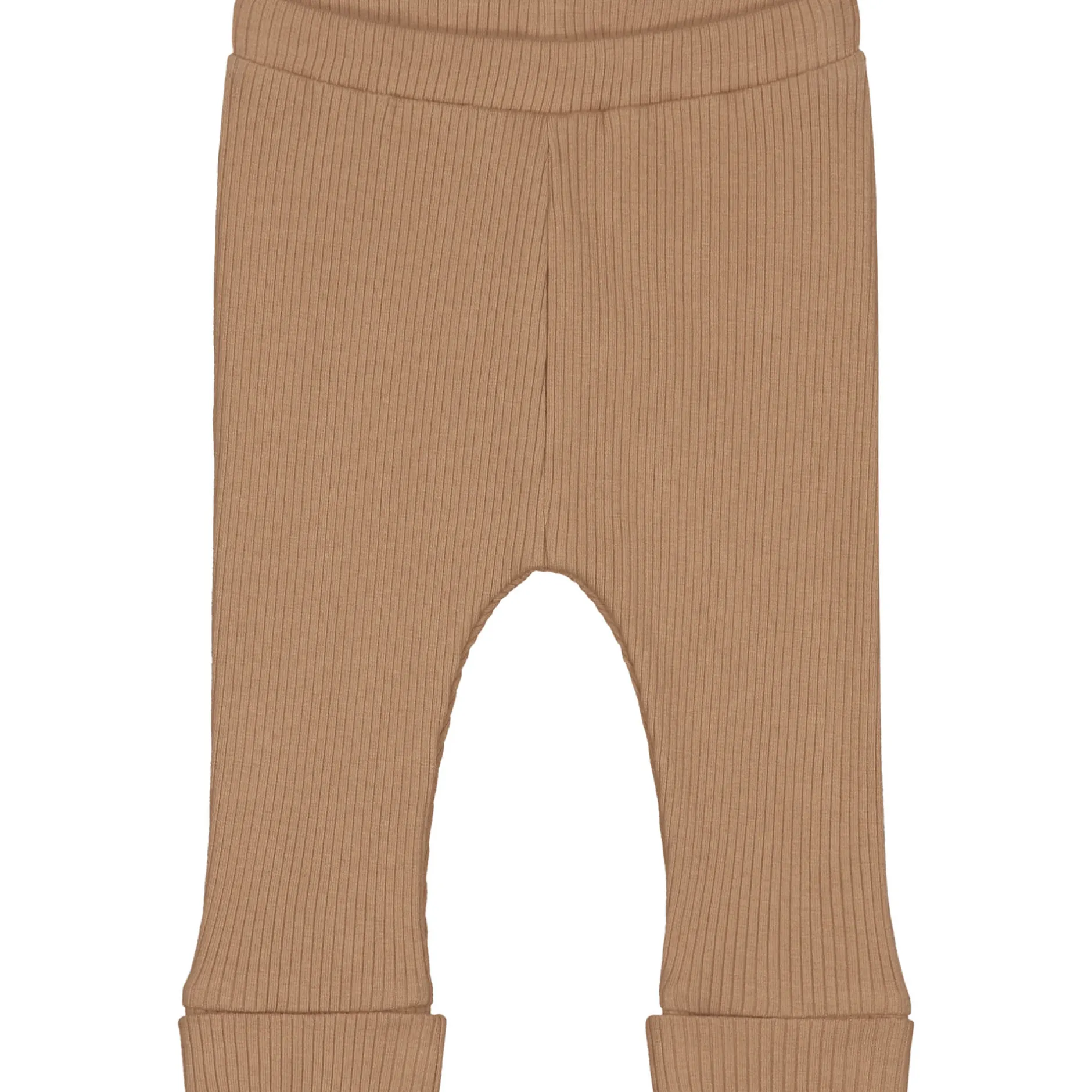 Broeken & Tuinbroeken|Broeken & Leggings*Prénatal newborn broek rib Pure effen bruin Dark Sand Brown