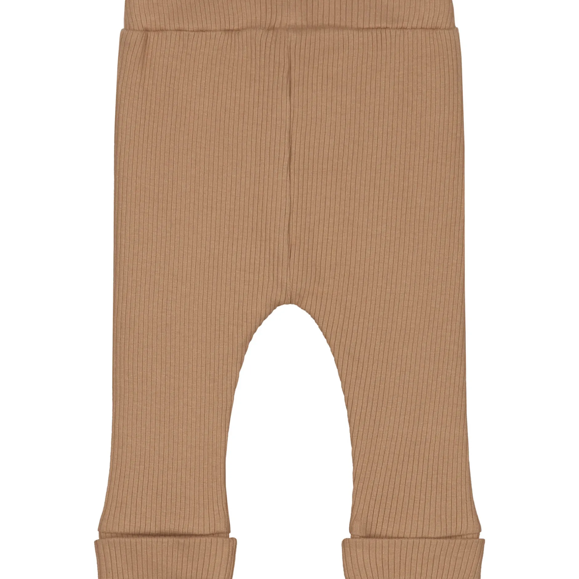 Broeken & Tuinbroeken|Broeken & Leggings*Prénatal newborn broek rib Pure effen bruin Dark Sand Brown