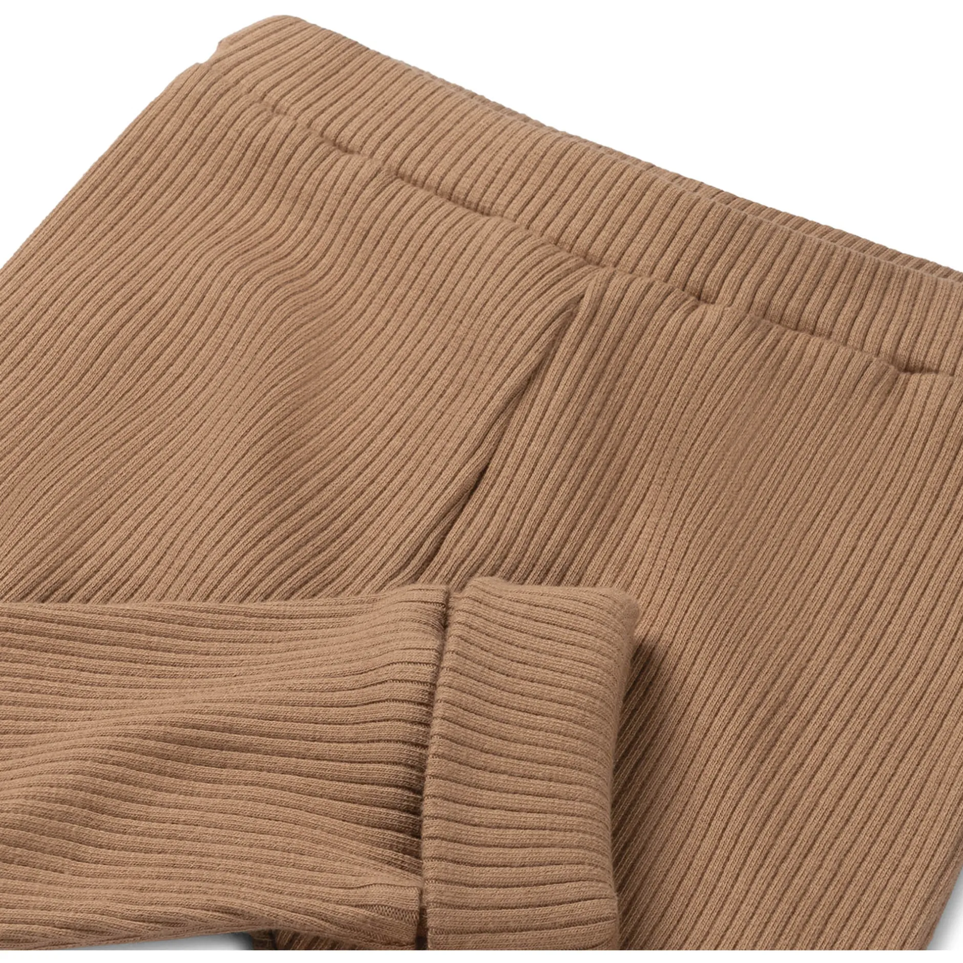 Broeken & Tuinbroeken|Broeken & Leggings*Prénatal newborn broek rib Pure effen bruin Dark Sand Brown
