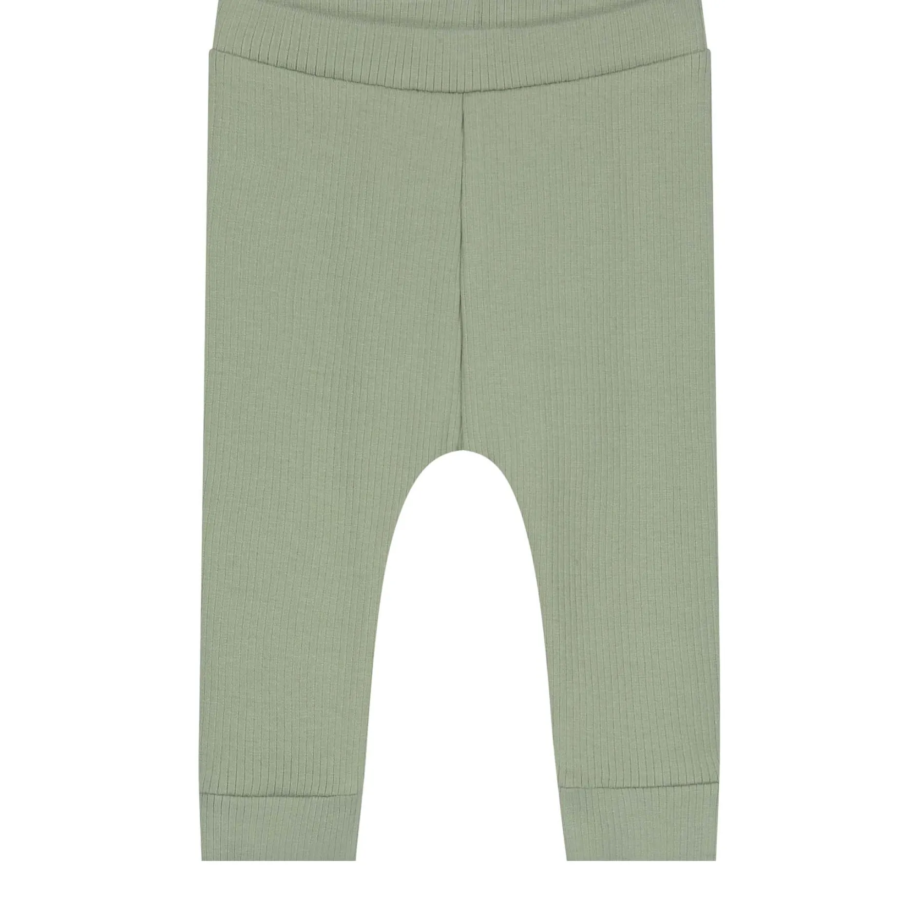 Broeken & Leggings|Broeken & Tuinbroeken*Prénatal newborn broek rib effen groen Green Shade