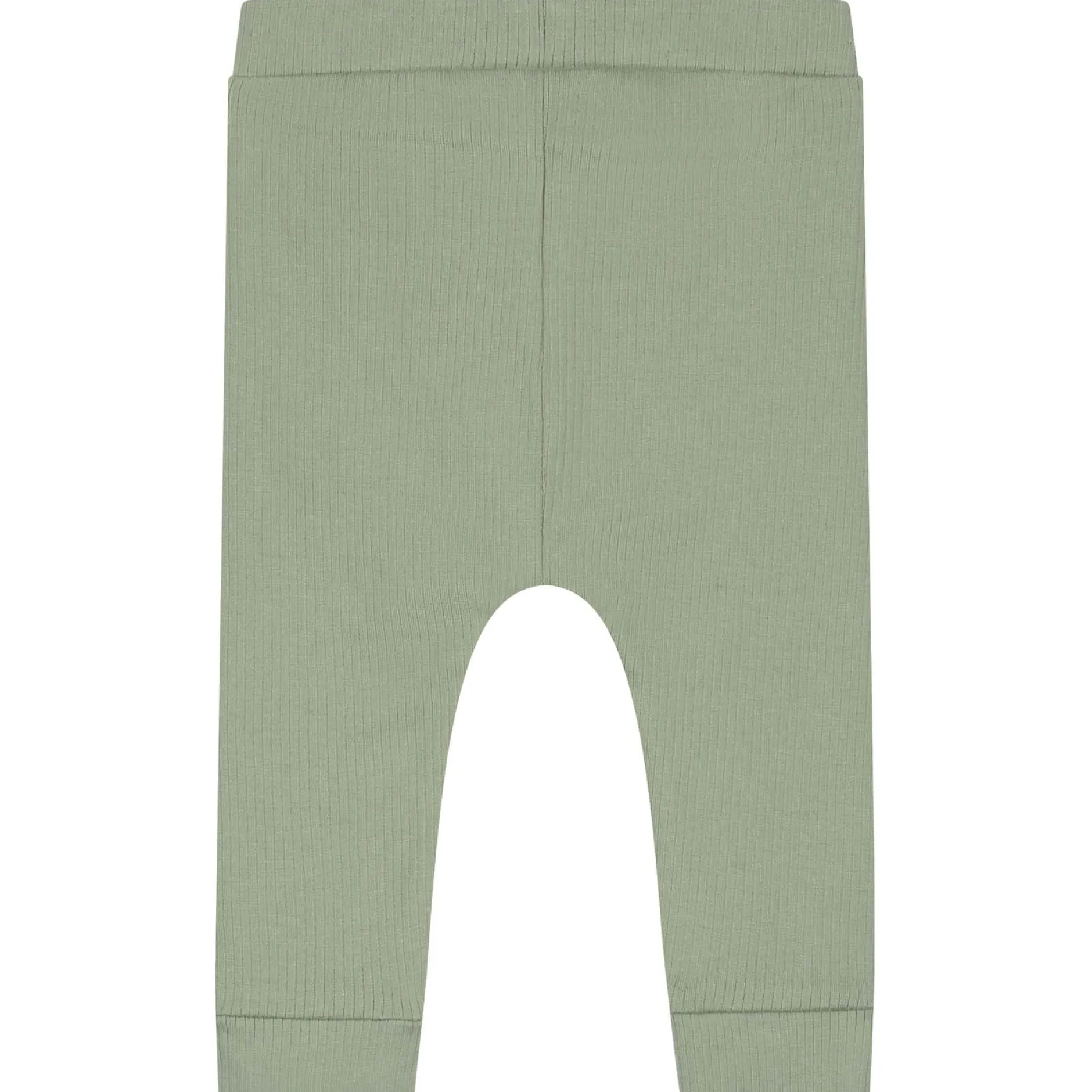 Broeken & Leggings|Broeken & Tuinbroeken*Prénatal newborn broek rib effen groen Green Shade
