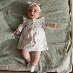 Broeken & Leggings|Broeken*Prénatal newborn broek rib  effen roze Pink Shade