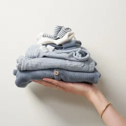 Broeken & Tuinbroeken|Broeken & Leggings*Prénatal newborn broek strepen blauw Steel Blue